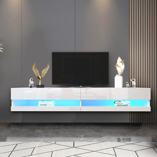 71" Floating TV Stand for 75/80" TV w/Power Outlets