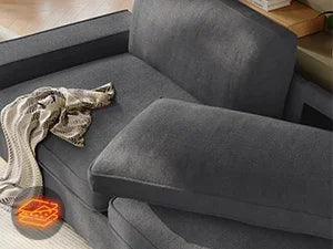 Oversized Comfy Couches, Deep Seat Sofa with Storage and 2 USB