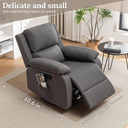 Recliner Chair, 360 Swivel Rocker Chair for Adults