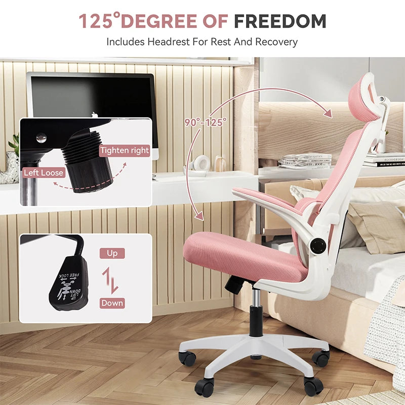 Ergonomic Office Chair, Adjustable Rotating