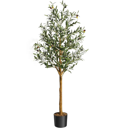 1Pc/2Pcs Artificial Olive Tree 4ft / 5ft / 6ft, Large Plant