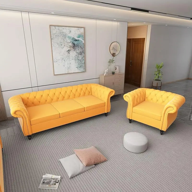 leather sofa loveseat couch chair, 3 piece