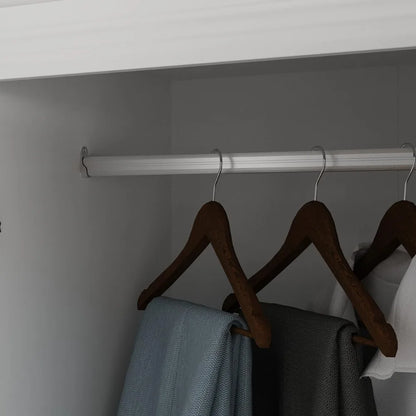 4 Door Wardrobe Closet with Drawers & Shelves