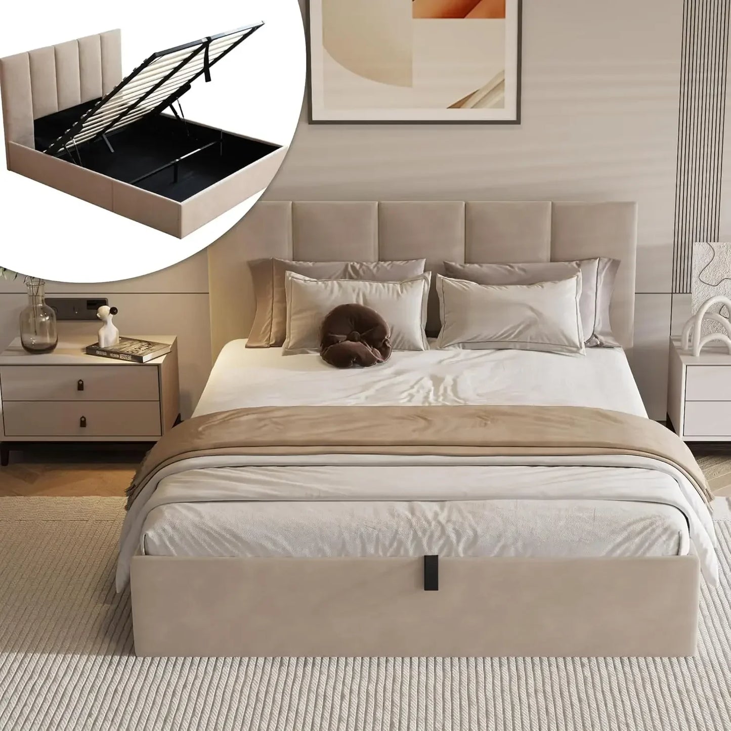 King, Full and Queen Bed Frame With Storage