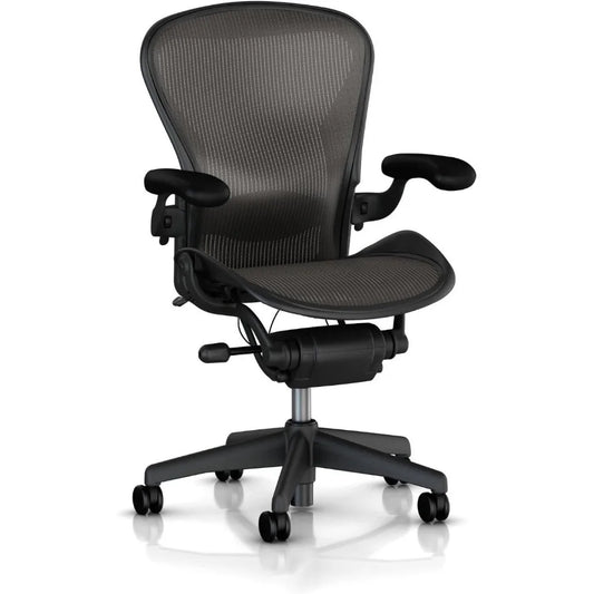 Office Chair-Stainless Steel, Fully Adjustable Arms-lumbar