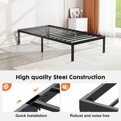 Twin Full Queen King Size Bed Frame Metal Platform Bedroom Frames with Storage