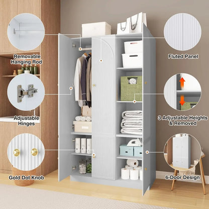 Armoire Wardrobe Closet with Doors