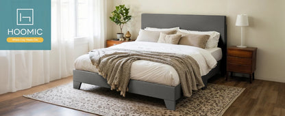 Full - Queen - King Bed Frame with Adjustable Headboard