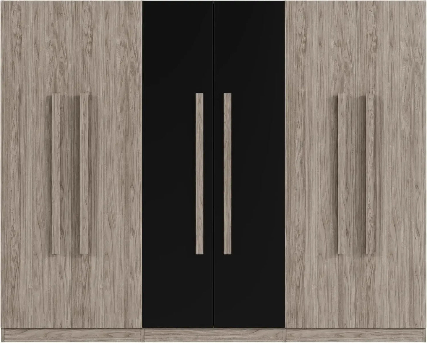 Wooden Armoire Wardrobe Cabinet with 6 Doors