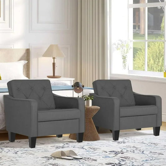 Living room chair accent chair 2-piece set