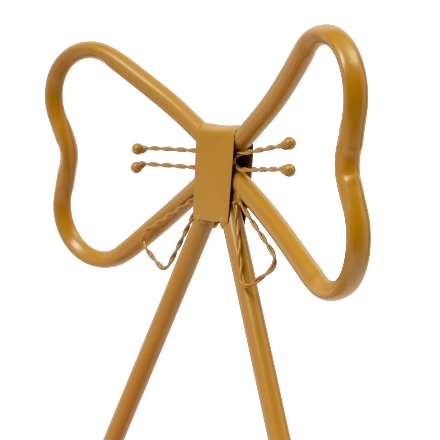 Velvet Makeup Chair Metal Frame Butterfly Backrest Chair