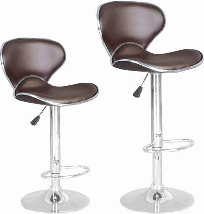 Bar Stools Set of 2, Counter Height Adjustable Bar Stools