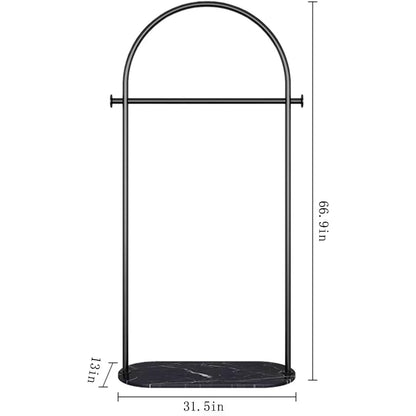 heavy duty coat rack with Marble base