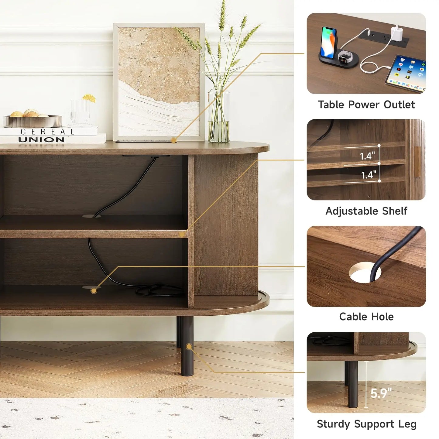 TV Stand with Storage for TVs up to 60/70"