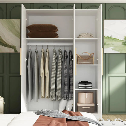 3 Doors Wardrobe Armoire Closet