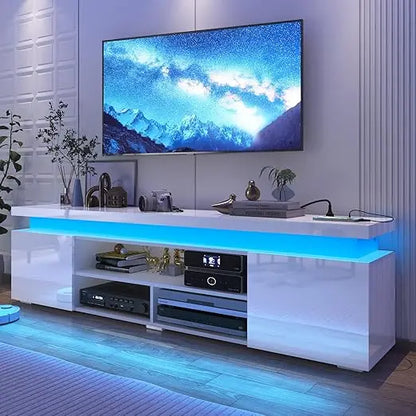 LED TV Stand for 85 Inch with Power Outlet