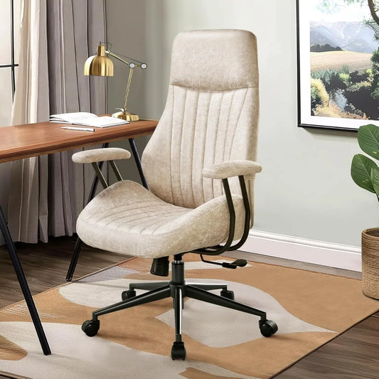 Office Chair with Wheels, High Back Ergonomic chair