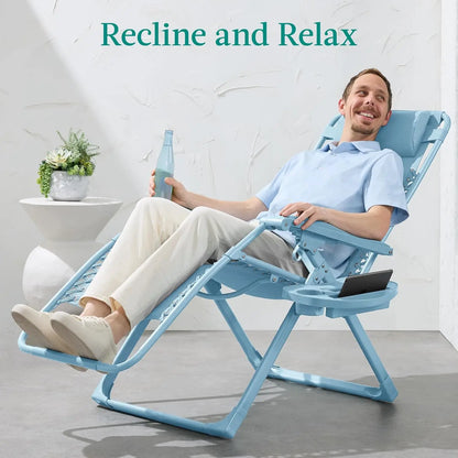 Adjustable Zero Gravity Chair, Monochromatic Folding