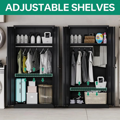 Metal Wardrobe Cabinets with Lock