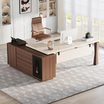 71-Inch Executive Desk, L-Shaped Desk