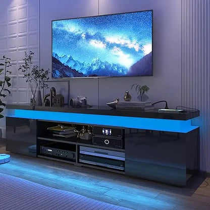 LED TV Stand for 85 Inch with Power Outlet