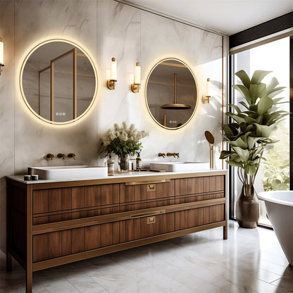 Intelligent Illuminate Big Round Mirror for Bathroom