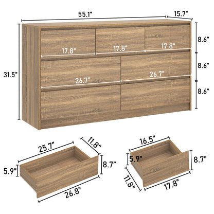 7 Drawer Dresser, Chest of Drawers