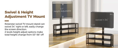 Swivel TV Stand Mount for 32/45/55/60/65/70 inch TVs