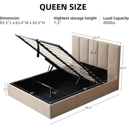 King, Full and Queen Bed Frame With Storage