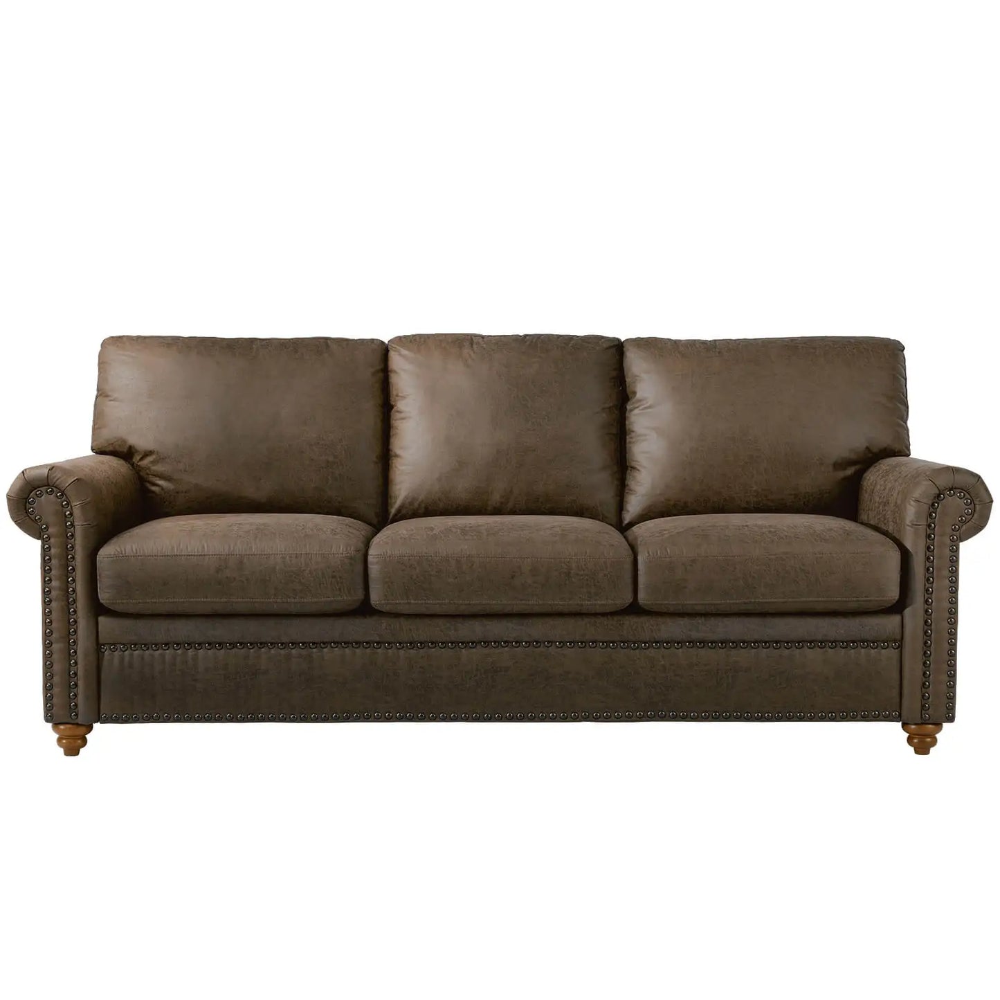 3-Seat Modern Living Room Sofa - Luxury Leather