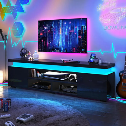LED TV Stand for 85 Inch with Power Outlet