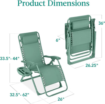 Adjustable Zero Gravity Chair, Monochromatic Folding