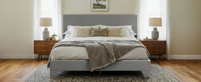 Full - Queen - King Bed Frame with Adjustable Headboard
