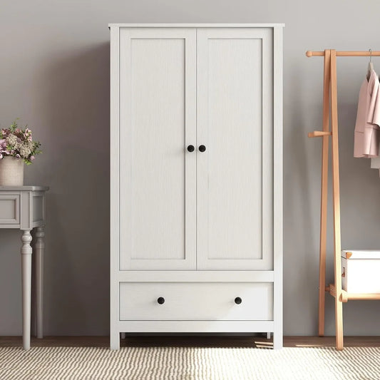 2 Door Wardrobe, Armoire with Drawer