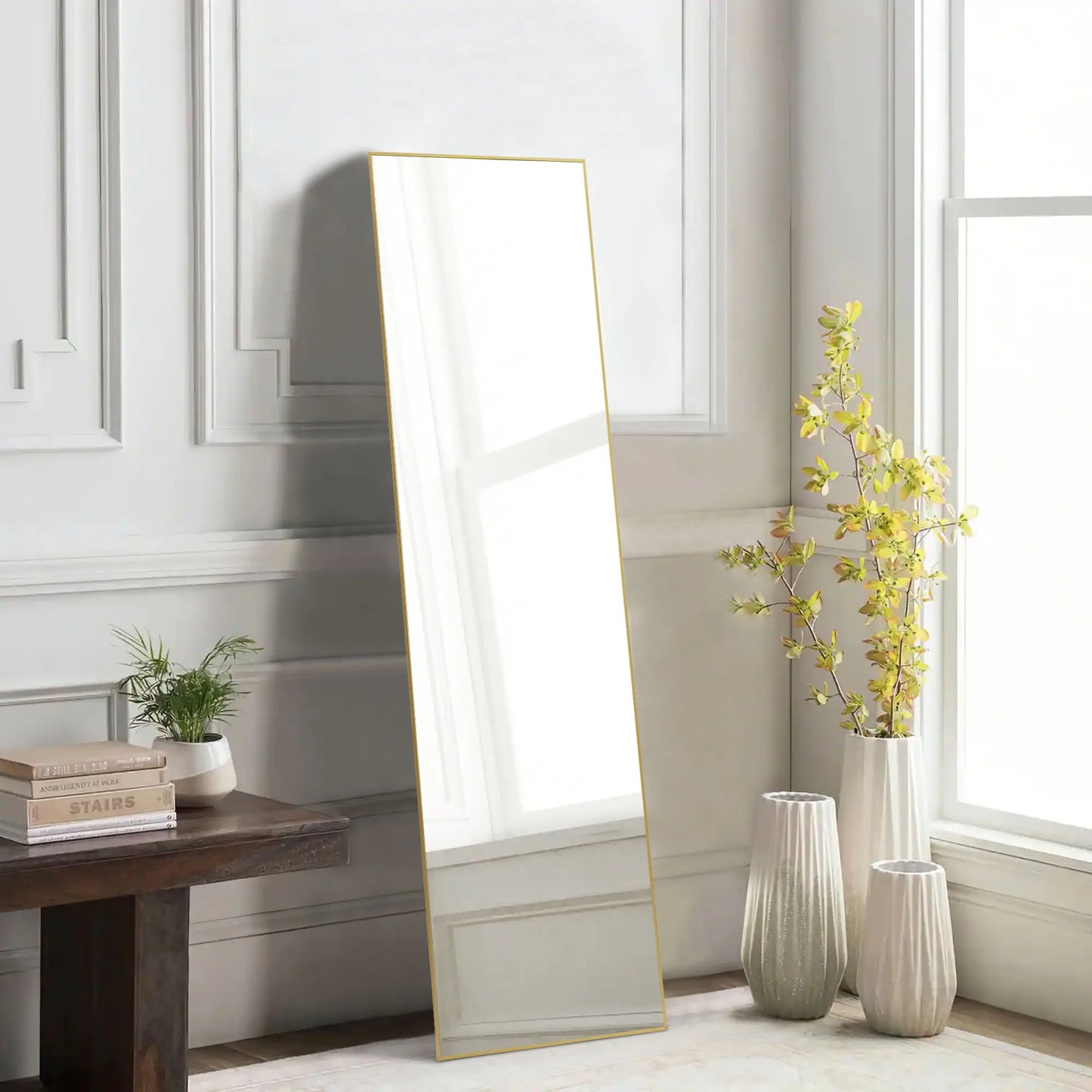 Wall Mirror 59"x16" Standing Hanging or Wall-Mounted Mirror