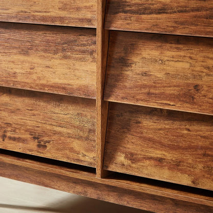 6 Drawer Double Dresser, Wood Chest of Drawers