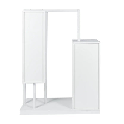 Wardrobe Cabinet with Hanging Rack & Shelves