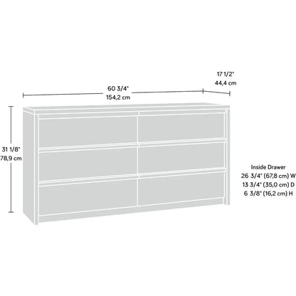 Wooden Dresser, Grand Walnut Chest of Drawers