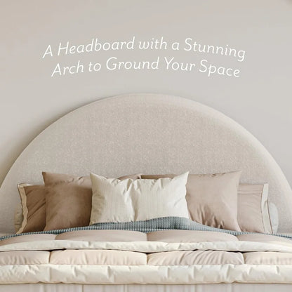 Cloud Bed Frame with Arch Shaped Headboard