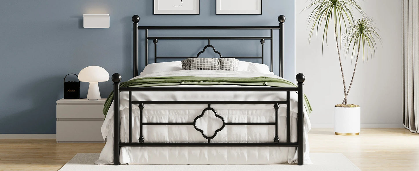 Metal Platform Bed Frame, – Full, Queen, Twin & King Sizes