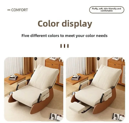 Reclining chair lunch break folding