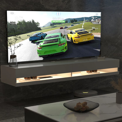 71" Floating TV Stand for 75/80" TV w/Power Outlets