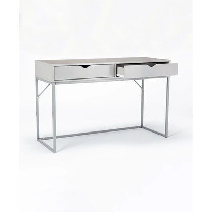 Compact Contemporary Writing Desk with Storage Drawers