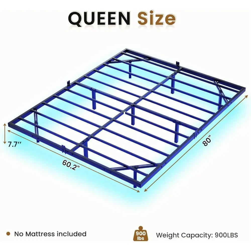 Metal Bed Frame & Slide Stoppers – Full, Queen, King Sizes