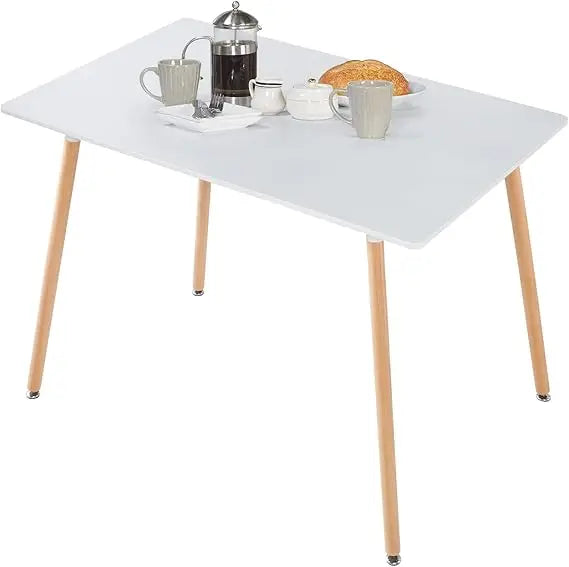 43.3" Folding Dining Table, 4 in 1 Multi-Function Table with MDF Tabletop & Height Adjustable, Lift Top Coffee Table Converts to