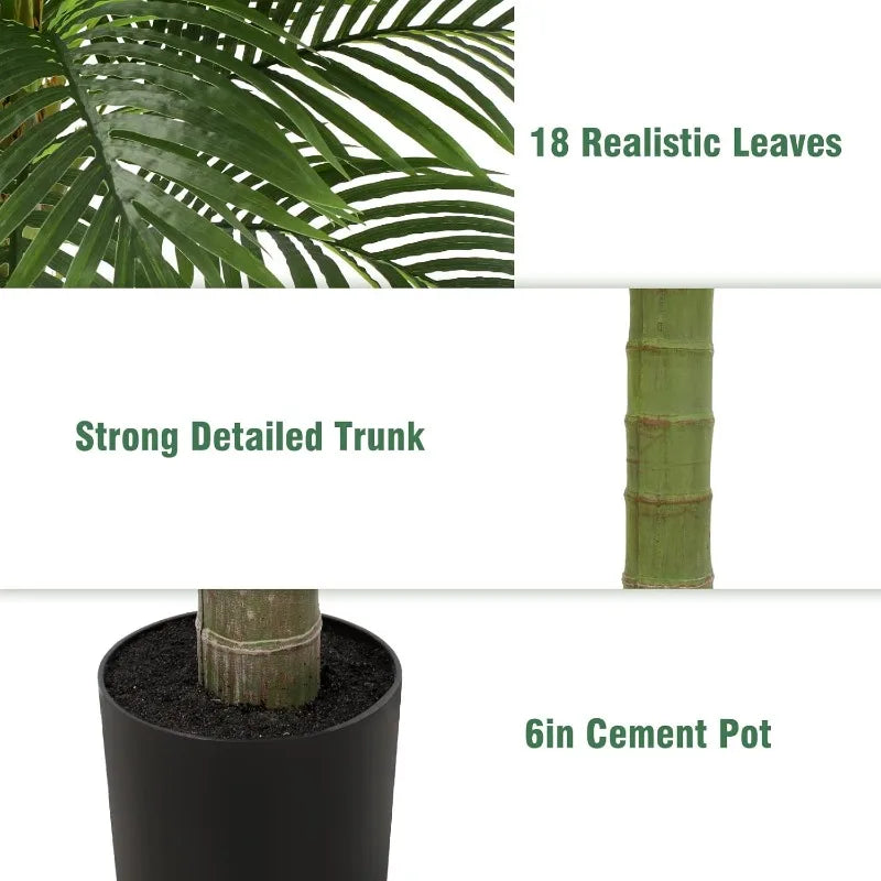 Palm Tree Artificial Tropical Plant Faux Plant Indoor