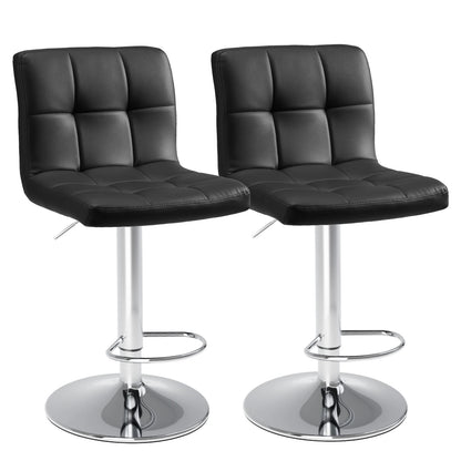 PU Leather Bar Stools Set of 2
