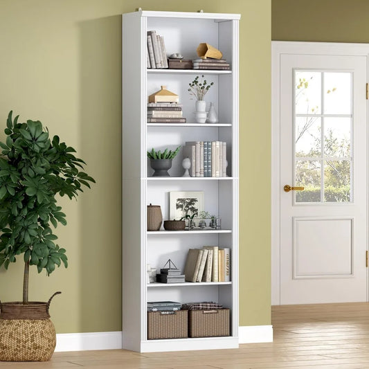 Bookshelf - 6-Tier Floor Standing Bookcase