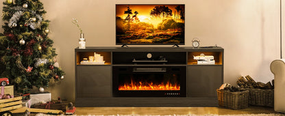 Fireplace TV Stand – 70" Stand with 36" LED Heater