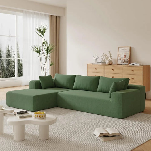 Sectional Sofa,Cloud L Shaped Couch with Deep Seat, No Assembly Required
